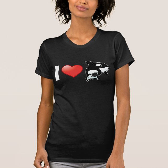 Jag älskar Orcas Tee (Framsida)