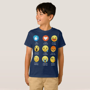 Jag älskar ord för ANPASSADEEmoticons (emoji) T-shirt