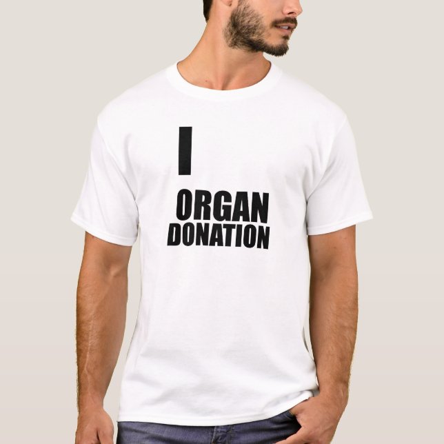 Jag älskar organdonation - kall rolig design tee (Framsida)