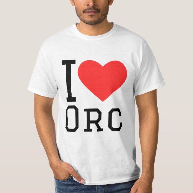 Jag älskar orker t shirt (Framsida)