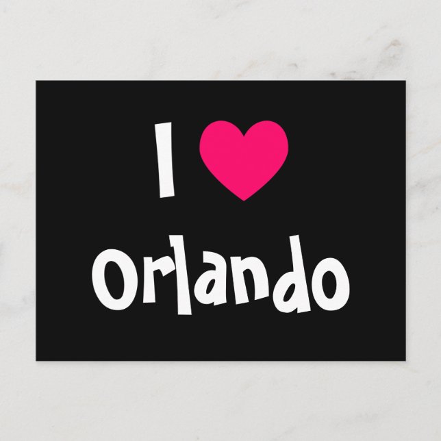 Jag älskar Orlando Vykort (Framsida)