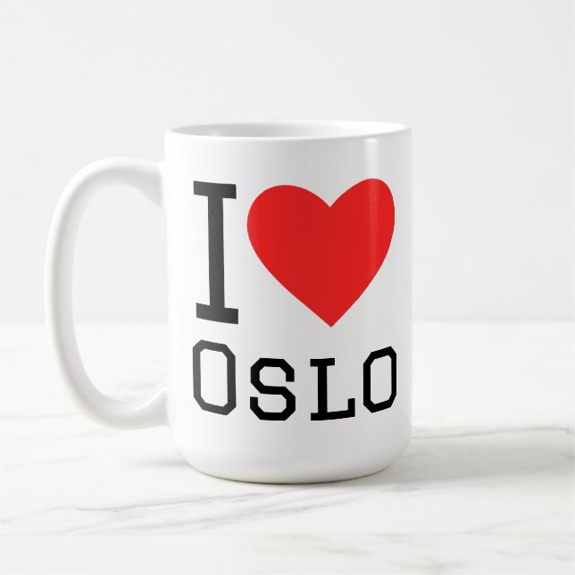 Jag älskar Oslo  Kaffemugg (Vänster)