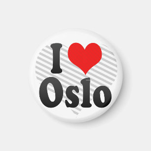 Jag älskar Oslo, norge Magnet