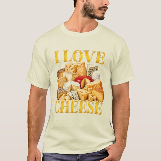 Jag älskar ost t shirt (Framsida)