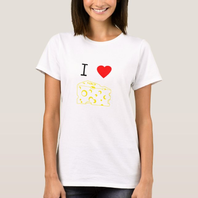 Jag älskar ost tee shirt (Framsida)