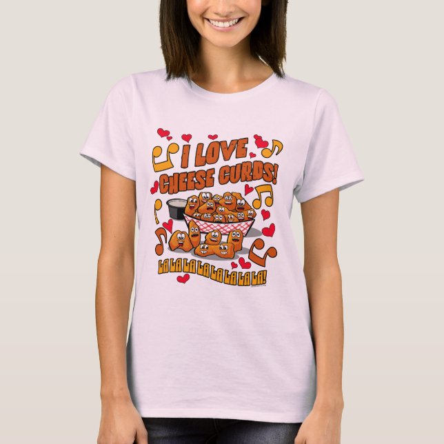 Jag älskar ostbollar! t shirt (Framsida)