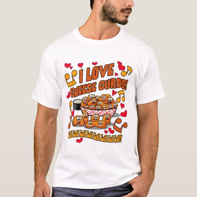 Jag älskar ostbollar! t shirt (Framsida)