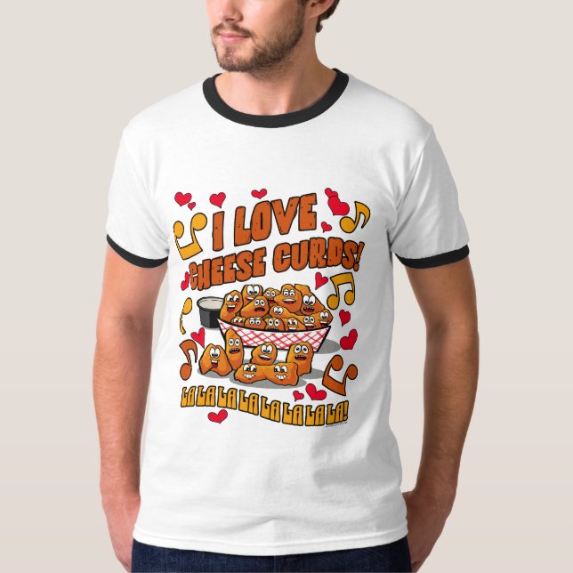 Jag älskar ostbollar! t shirt (Framsida)