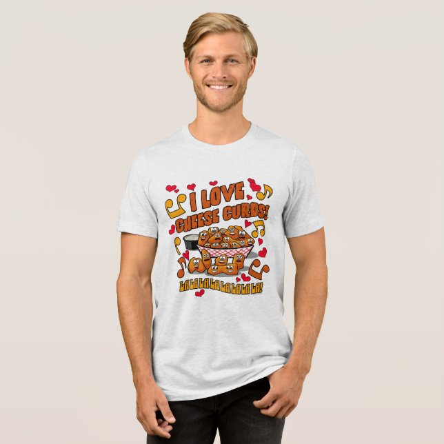 Jag älskar ostbollar! t shirt (Framsida Full)