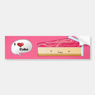 Jag älskar ostkaka bildekal