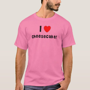 Jag älskar ostkakakvinna skjortor för t och t-shirt