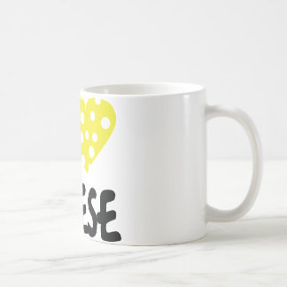 Jag älskar ostsymbolen kaffemugg