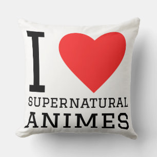Jag älskar övernaturliga animes kudde