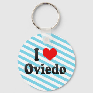 Jag älskar Oviedo, Spanien Nyckelring