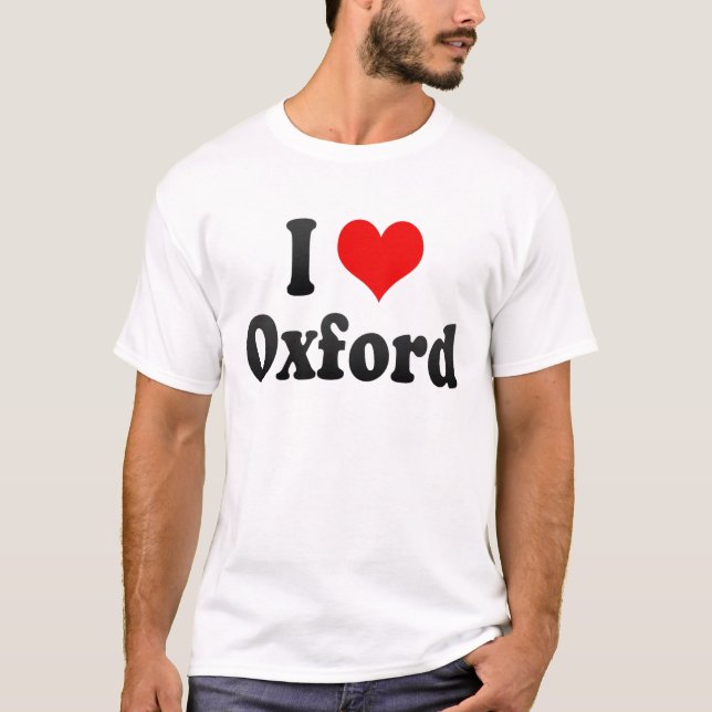 Jag älskar Oxford, United Kingdom T-shirt (Framsida)