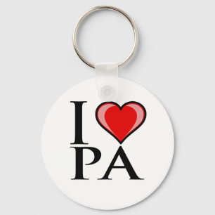 Jag älskar PA - Pennsylvania Nyckelring