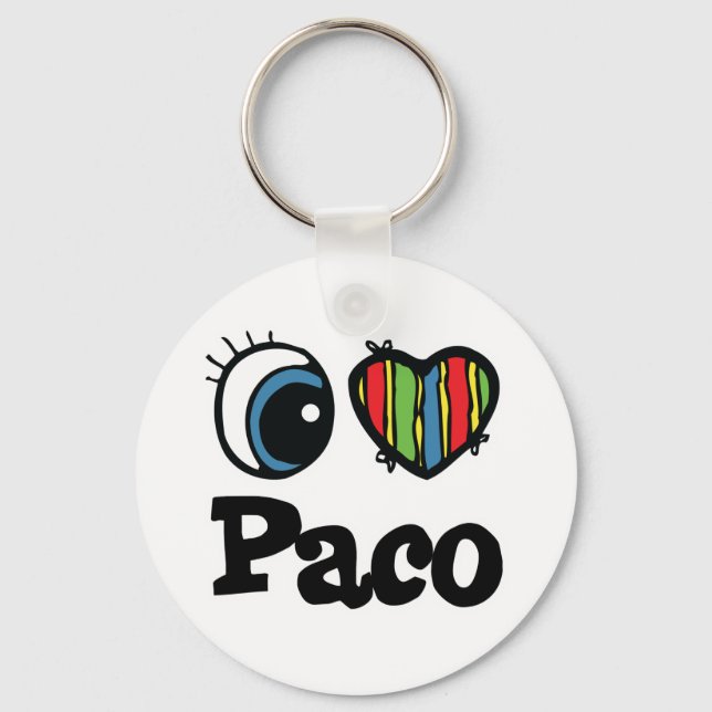 Jag älskar Paco Nyckelring (Framsida)