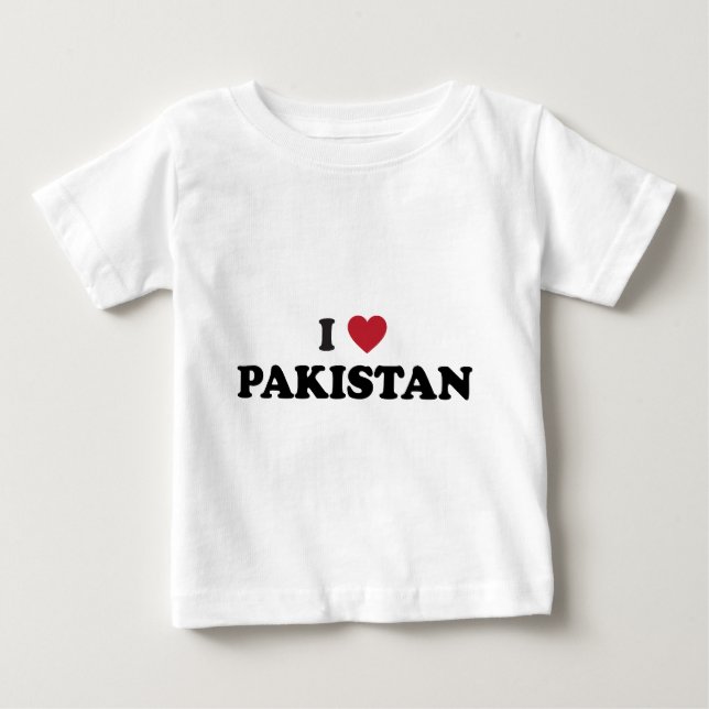 Jag älskar Pakistan Tee Shirt (Framsida)