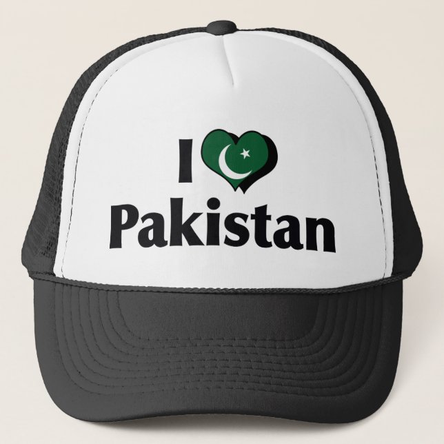 Jag älskar Pakistans flagga Keps (Framsida)