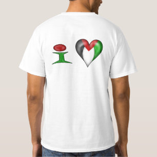 Jag älskar Palestina Jag hjärtat Palestina T-shirt