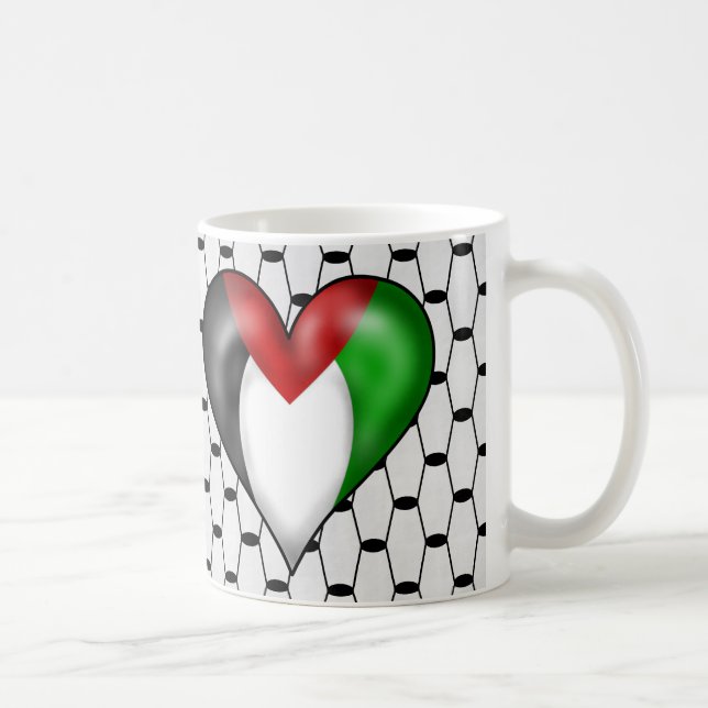 Jag älskar Palestina Kaffemugg (Höger)