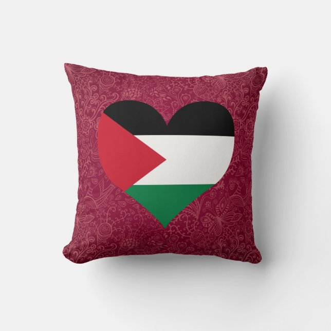 Jag älskar Palestina Kudde (Framsida)