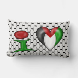 Jag älskar Palestina Lumbarkudde