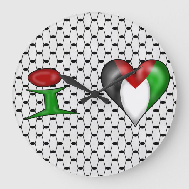 Jag älskar Palestina Stor Klocka (Framsida)