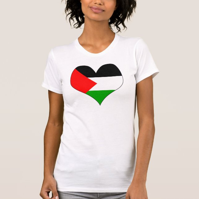 Jag älskar Palestina Tee (Framsida)