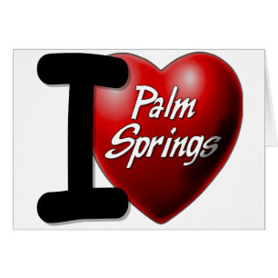 Jag älskar Palm Spring Hälsningskort