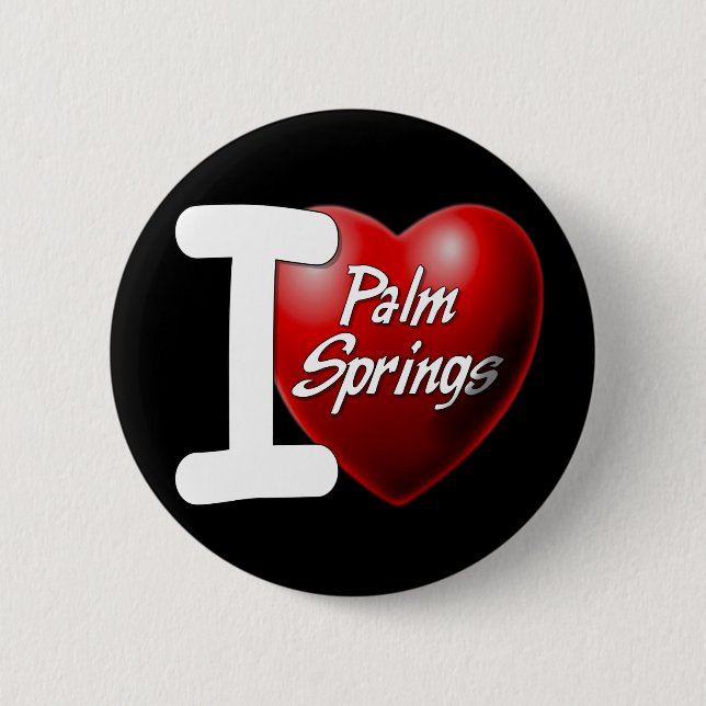 Jag älskar Palm Spring Knapp (Framsida)