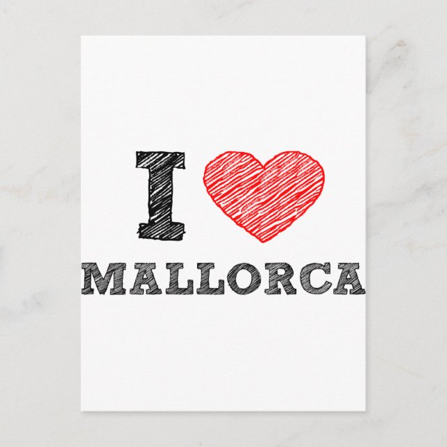 Jag älskar Palma de Mallorca Vykort (Framsida)