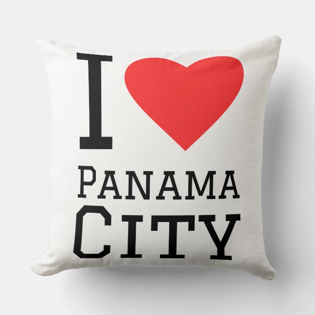Jag älskar Panama City  Kudde (Framsida)