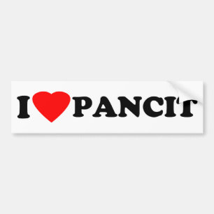 Jag älskar Pancit Bildekal