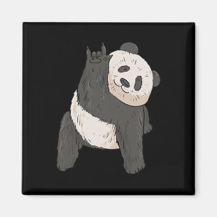 Jag älskar Panda Asl Handgest Deaf Hörselnedsättni Magnet