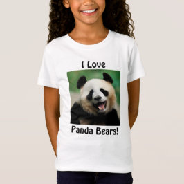 Jag älskar Panda Björnar T Shirt