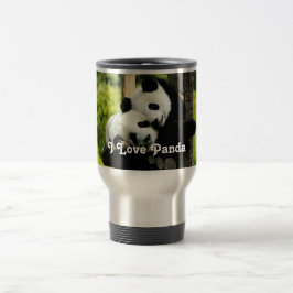 Jag älskar Panda-mugg Resemugg