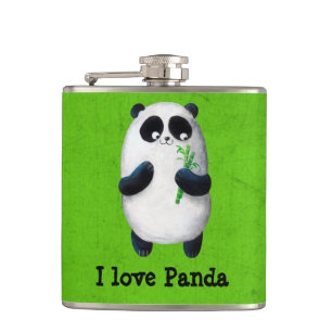 Jag älskar pandaen fickplunta