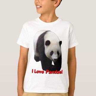 Jag älskar Pandas! Den jätte- pandaen lurar T-shirt