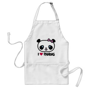 Jag älskar Pandas Förkläde