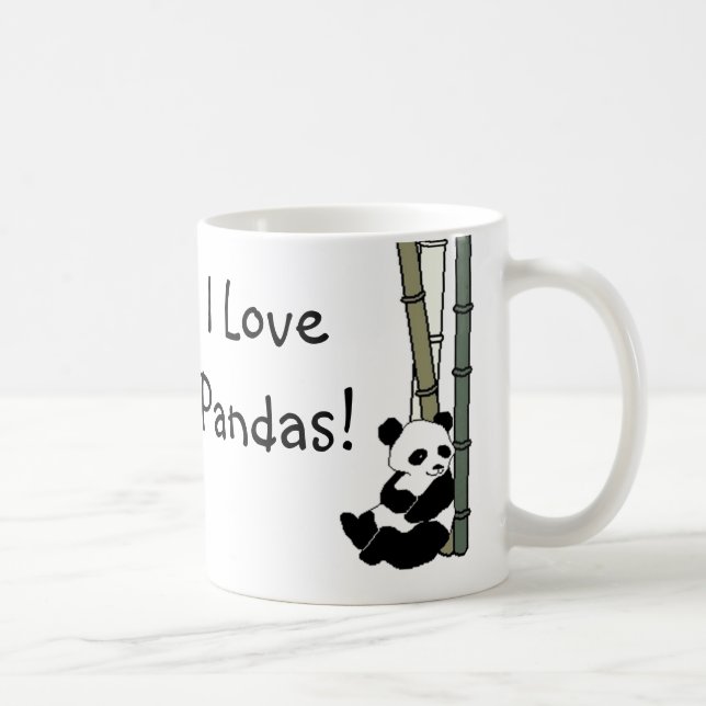 Jag älskar Pandas Kaffemugg (Höger)