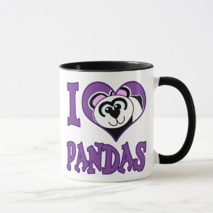 Jag älskar pandas mugg