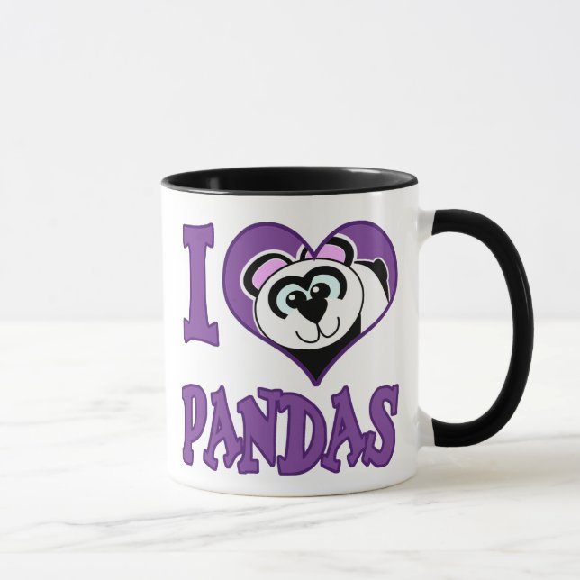 Jag älskar pandas mugg (Höger)