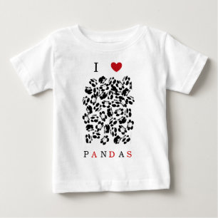 Jag älskar pandas t-shirt