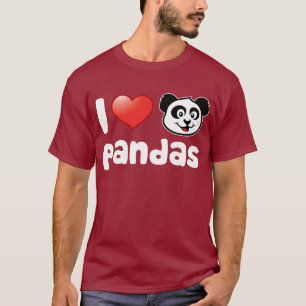 Jag älskar Pandas T Shirt