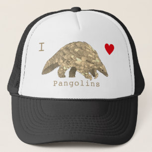 Jag älskar pangolin utrotningshotade arter djur vi keps