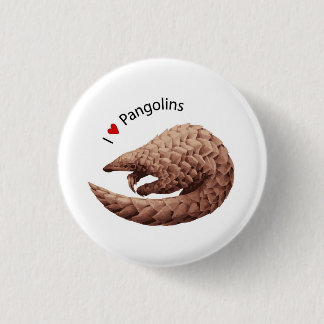 Jag älskar Pangolins knäppas Knapp