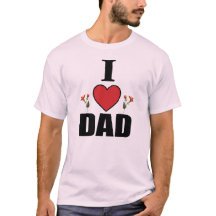 Jag älskar pappa ärmlösa t-shirts present till far