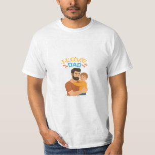 Jag älskar pappa design t-shirt