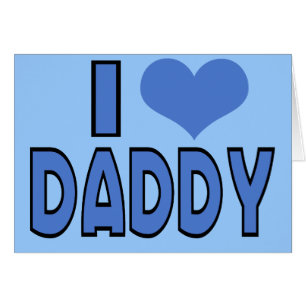 Jag älskar pappa hälsningskort